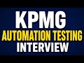 KPMG | PLAYWRIGHT Automation Testing interview questions + CODING Questions |JS/TS