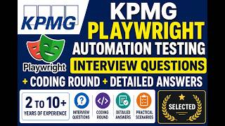 Celebrity CRACKED EASILY | KPMG | PLAYWRIGHT Automation Testing interview questions + CODING Questions | JS/TS Net Worth