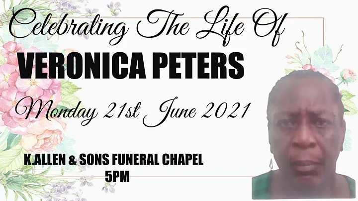 The Funeral Service Of Veronica Peters