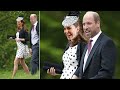 Catherine Stuns In Polka Dot Dress As She Join William During Family Outing to St. Mary's Church