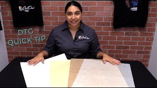DTG Quick Tip - Silicone vs. Matte Paper vs. Teflon Sheets
