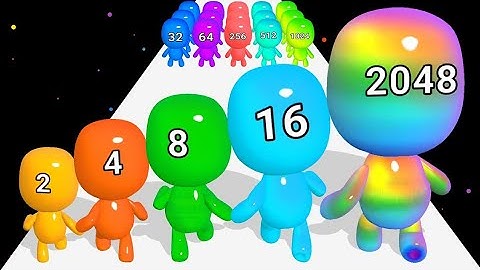 Man Runner 2048 Gameplay Max Levels Mobile Games Channel EU19IRO | Satisfying Gameplay555