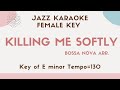 Killing me softly by Roberta Flack - Bossa Nova Jazz ver. - Jazz Sing along KARAOKE - Female key