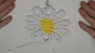 Beaded Daisy Keychain Tutorial
