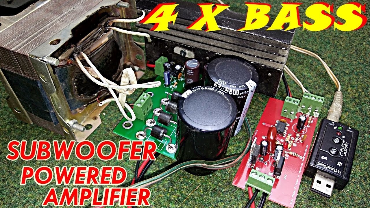 WORKING OF LOW PASS FILTER POWERED SUBWOOFER - YouTube
