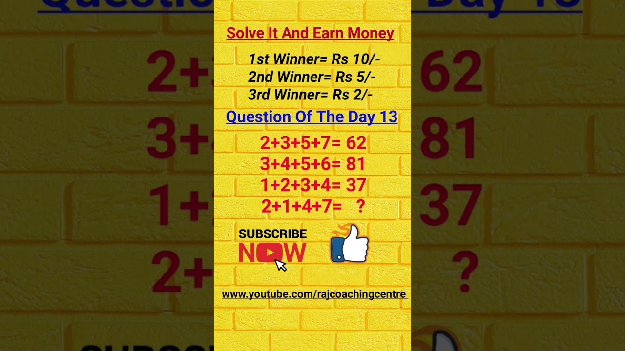 Shorts ViralVideo QuestionOfTheDay13 Puzzle Solve It And Earn shorts viralvideo questionoftheday13 puzzle solve it and earn
