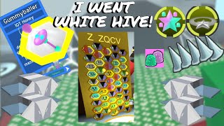 BUYING the *OP* GUMMYBALLER and GOING WHITE HIVE  Bee Swarm Simulator