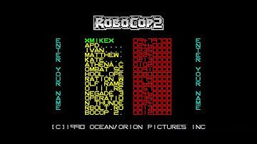 Robocop 2 - 02 - High Score Music - Sinclair ZX Spectrum