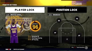 HOW TO USE PLAYER LOCK & POSITION LOCK IN NBA 2K21 MyLEAGUE (PS4 & XBOX ONE)