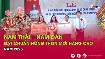 Nam Thái – Nam Đàn đạt chuẩn Nông thôn mới nâng cao năm 2023