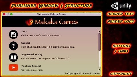 Unity Publisher Window 🎨  Welcome Screen — Unity Asset Store Publisher