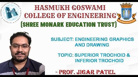 SUPERIOR TROCHOID AND INFERIOR TROCHOID (1ST YEAR DEGREE ENGINEERING, HGCE, VAHELAL)