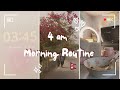 ✰4am Morning Routine//2 study sessions, selfcare, cold shower, breakfast, summer skincare✩°｡⋆