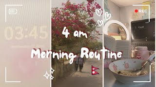 ✰4am Morning Routine//2 study sessions, selfcare, cold shower, breakfast, summer skincare✩°｡⋆