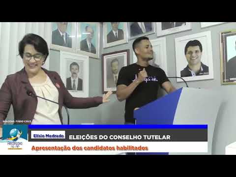 Live para apresentação dos candidatos habilitados para eleições do Conselho Tutelar de Elísio Medrad