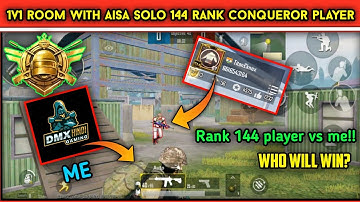 1v1 M416 TDM room challenge with conquerer player || PUBG MOBILE