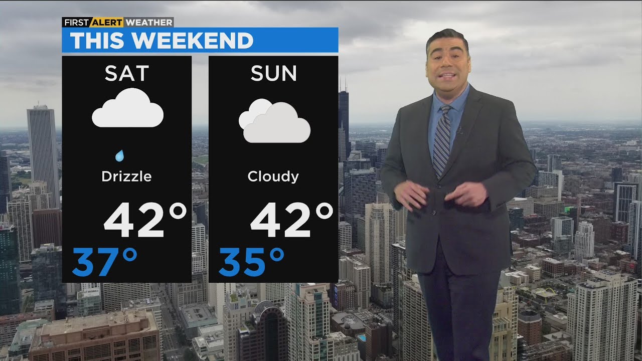Chicago First Alert Weather: Drizzle Saturday, cloudy Sunday - YouTube