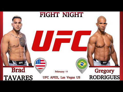 Gregory Rodrigues vs Brad Tavares fight footage