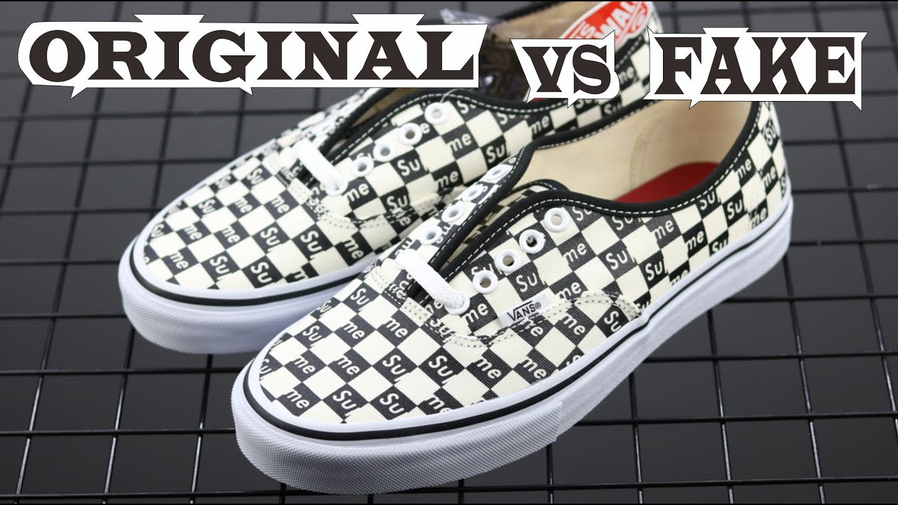 Vans Authentic Supreme Black Checker 