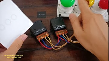 [ĐK từ xa] CÔNG TẮC Kết nối KHÔNG DÂY ĐIỆN - CẢM ỨNG 1 Chạm - Vô tuyến RF433mhz