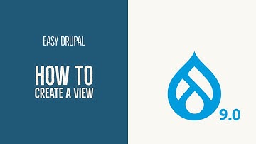 How to create a view in Drupal 9