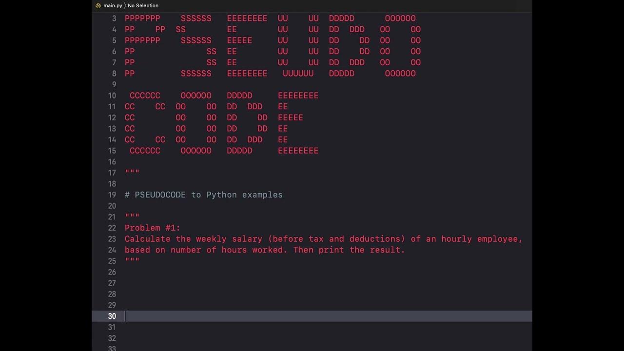 Pseudocode Help and Examples - YouTube