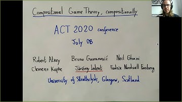 Jeremy Ledent: Compositional Game Theory, Compositionally