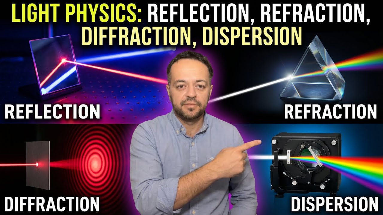 What is reflection, refraction, diffraction and dispersion, # ...