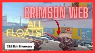 Butterfly Knife Crimson Web CS2 Showcase [4K] ALL FLOATS