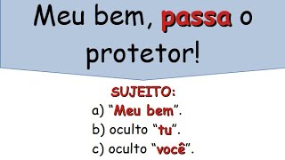 SUJEITO ou VOCATIVO?