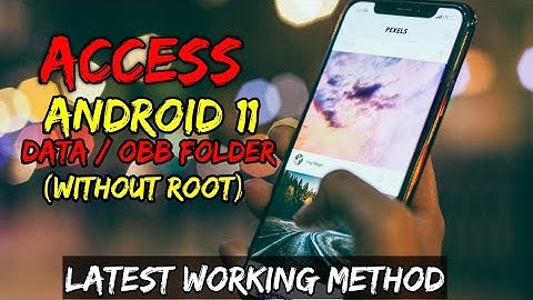 FIX : How to Access /Android/OBB & DATA Folder on Android 11 - No ROOT (हिन्दी)