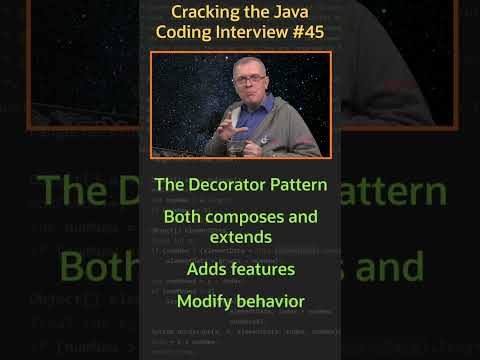What pattern has been used to create the Java I/O API? - Cracking the Java Coding Interview