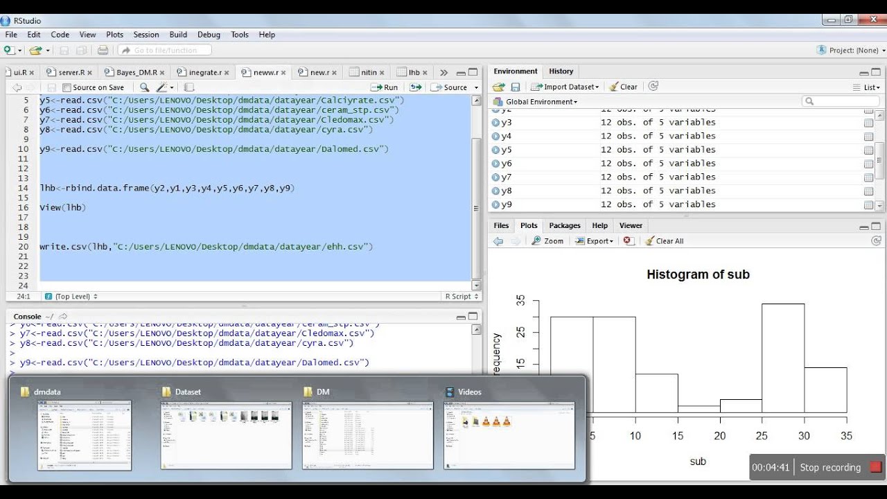 Datamining project using R progamming part1 - YouTube