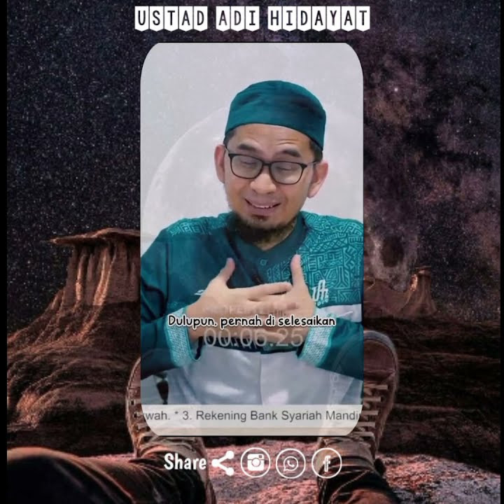 USTAD ADI HIDAYAT || TANAMKAN PADA DIRI KAMU SAAT SEDANG KESULTANAN || STORY WA KEKINIAN