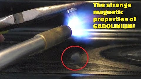 This metal has strange magnetic properties! Gadolinium