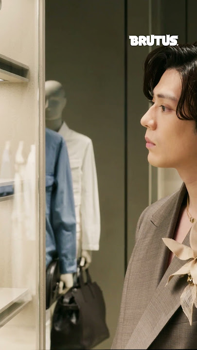 Mackenyu Arata visits the newly opened Emporio Armani flagship store in Ginza, Tokyo, the largest...