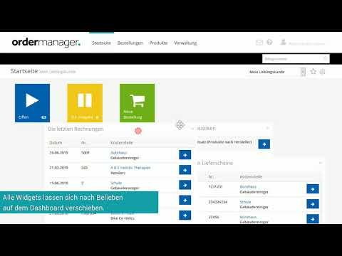 funktioniert einfach: Das ordermanager Dashboard