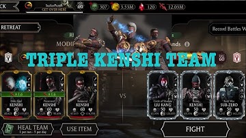 3 Kenshi Team| Faction War Fatal Survivor’s Mode| MK Mobile Gaming