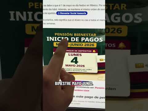 Fecha pago mayo te llega más pensión
