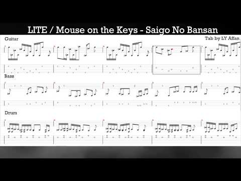 [tab]-lite-/-mouse-on-the-keys---saigo-no-bansan-(最後の晩餐)-(guitar,-bass,-&-drum)