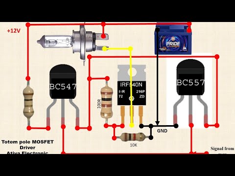 Totem Pole MOSFET gate Driver | @atiyatech - YouTube
