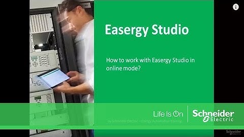 How to work with easergy Studio in online mode