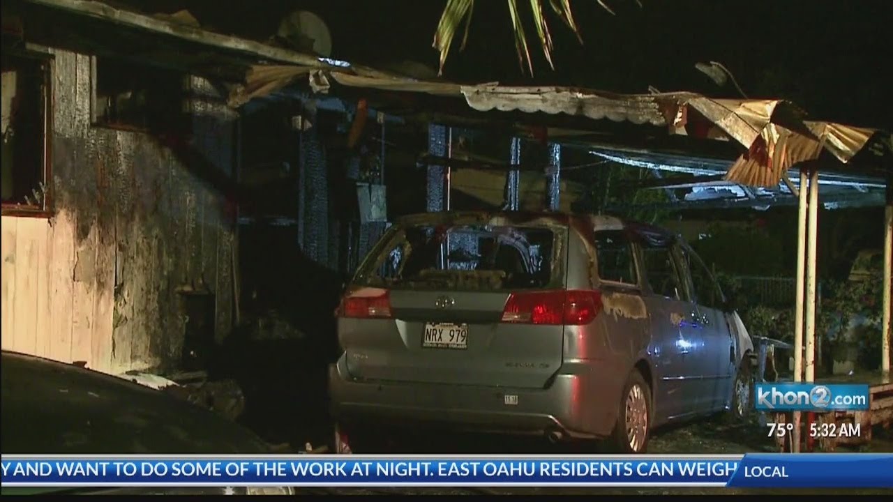 Early morning house fire in Waipahu YouTube