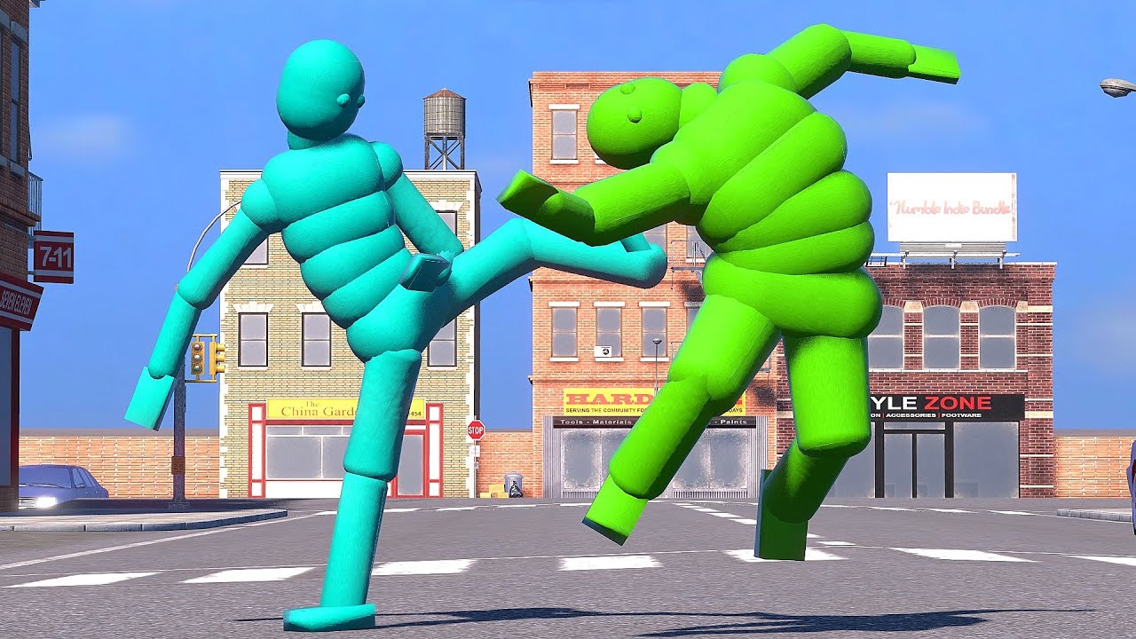 Smart AI Fights the Boss NPCs! (with Active Ragdoll Physics) - YouTube
