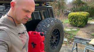 OntheGo Fueling: Installing Rotopax Gas Cans on Your Jeep's Spare Tire