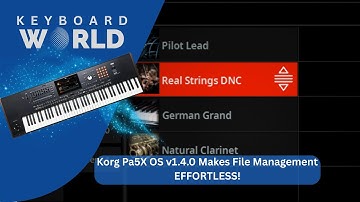 Game-Changer! Korg Pa5X OS v1.4.0 Makes File Management EFFORTLESS!