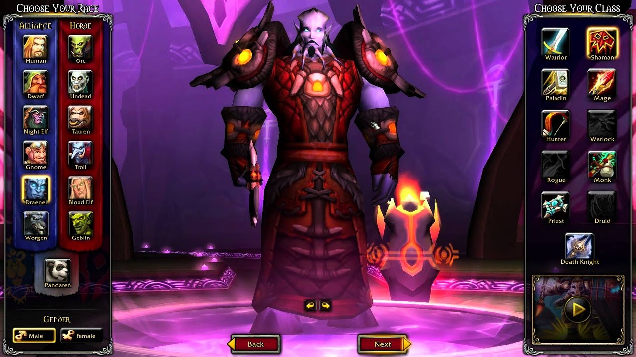 All Race Character Models MISTS OF PANDARIA BETA FOOTAGE [WoW MoP