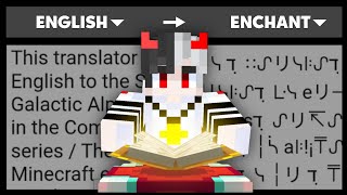 Learning Minecraft Enchantment Table Language in Real Life |