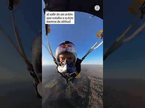 El momento de récord en que Sebastián Álvarez alcanza los 550 km/h con un traje con alas #Récord