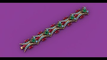 gemvision 9 how to make 3d design in matrix 9 /how to make lose braslate #abubakar3djewellerydesign